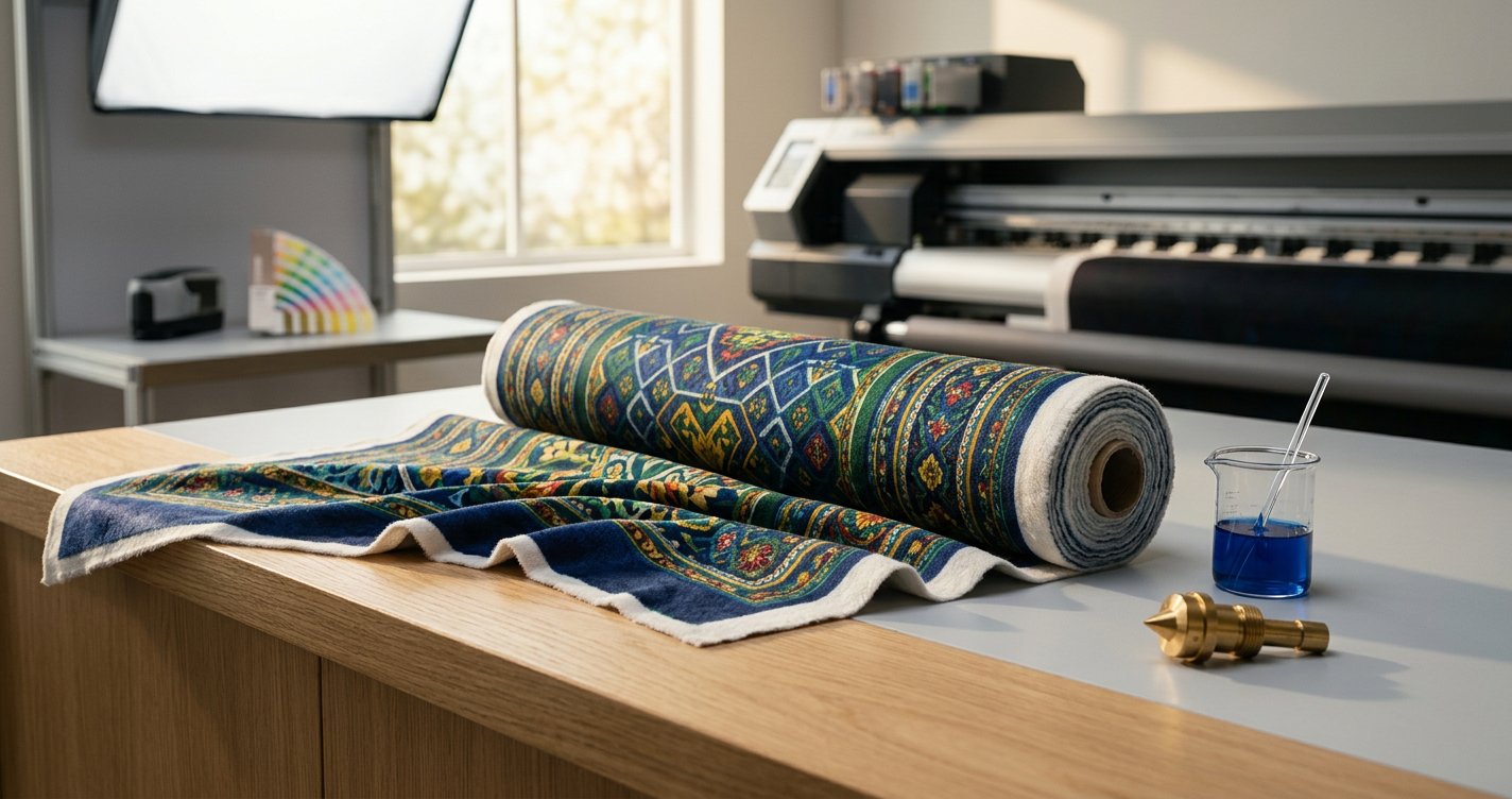 Brushed Cotton Digital Print Fabric